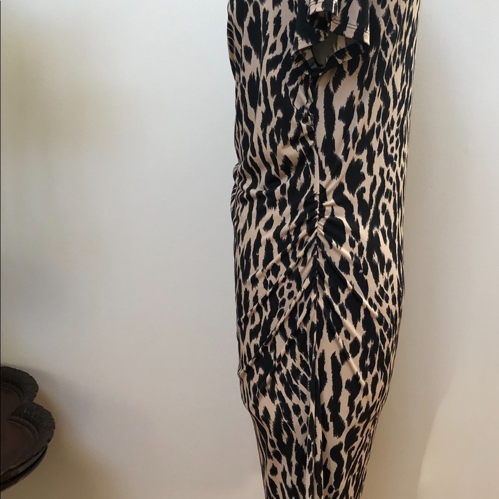 𝅺VINCE Camuto animal print stretch short sleeve dress size M‎ - Picture 3 of 14
